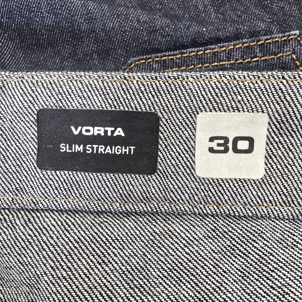 Volcom Jeans Mens 32x32‎ Vorta Slim Straight Leg Low Rise Dark Blue Wash Denim
